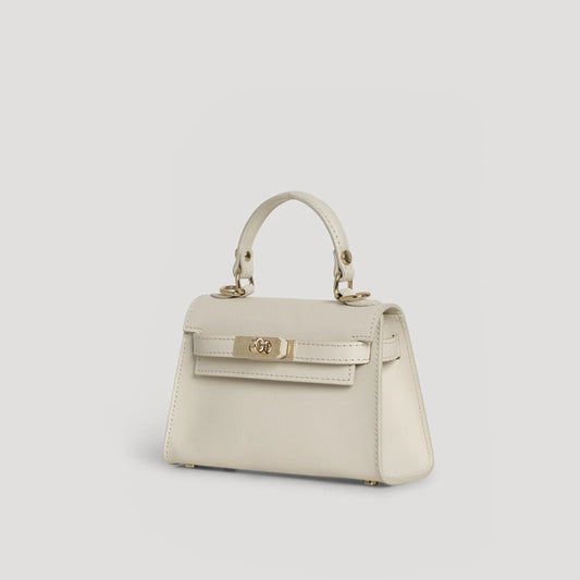 DAVID HALFON – DIANA S | Borsa a mano in Pelle con grana