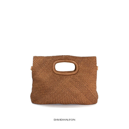 DH LOVELACE L Borsa a mano in pelle intrecciata