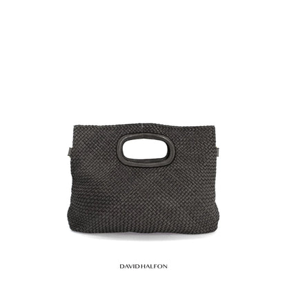 DH LOVELACE L Borsa a mano in pelle intrecciata