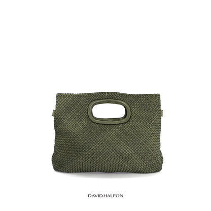 DH LOVELACE L Borsa a mano in pelle intrecciata
