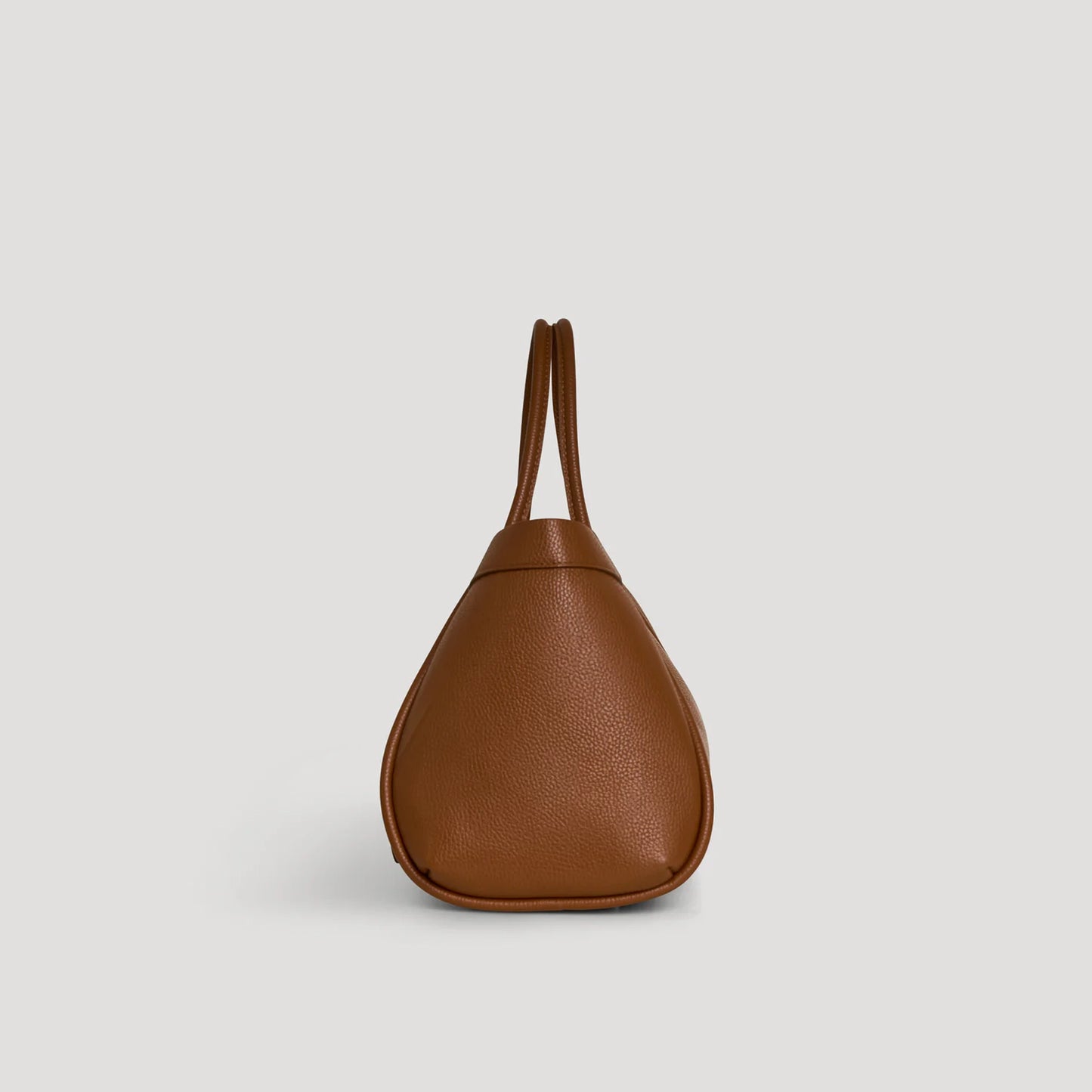 David Halfon Tabei grained leather shoulder bag leather brown side view